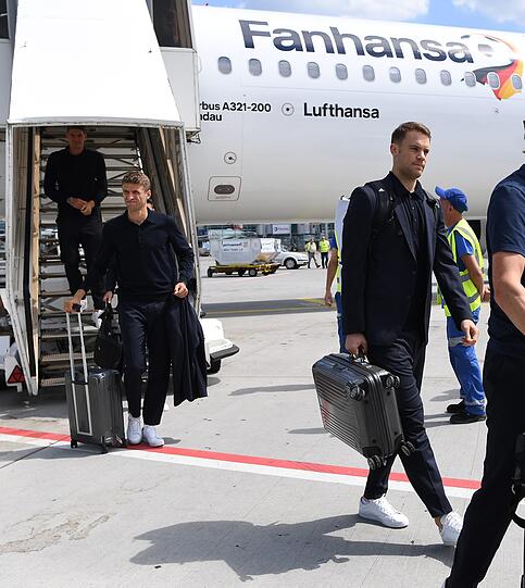 Manuel Neuer und Thomas Müller vom FC Bayern.