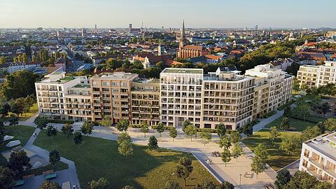 Neues Luxus-Quartier an der Hangkante: Hoch der Isar.