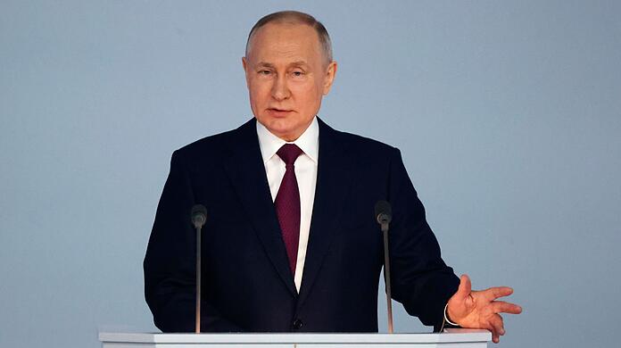 Russlands Präsident Wladimir Putin hält kurz vor dem Jahrestag des von ihm befohlenen Kriegs gegen die Ukraine eine Rede zur Lage der Nation.