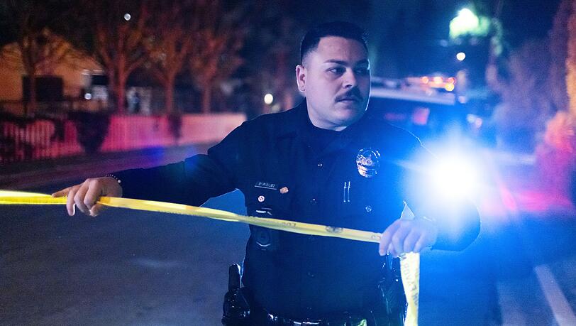 Die Polizei hat den Einsatzort abgesperrt. Die Polizei hat den Einsatzort abgesperrt.