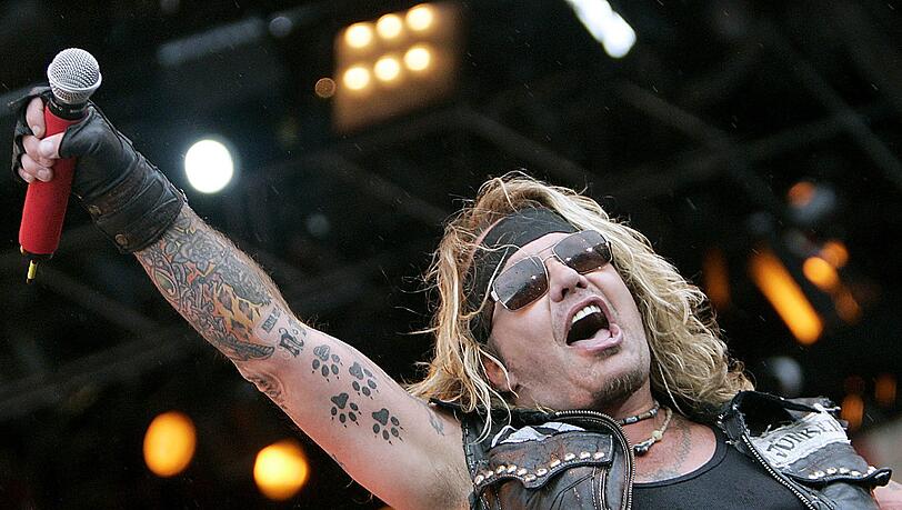 Sänger der skandalumwitternden US-Band Mötley Crüe: Vince Neil. Sänger der skandalumwitternden US-Band Mötley Crüe: Vince Neil.