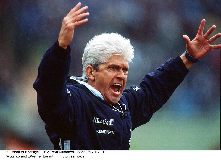 Immer Vollgas: Werner Lorant als Trainer des TSV 1860 München.
