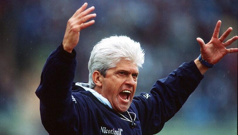 Immer Vollgas: Werner Lorant als Trainer des TSV 1860 München. Immer Vollgas: Werner Lorant als Trainer des TSV 1860 München.