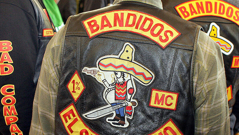Mitglieder des Motorradclubs "Bandidos" in Cottbus. Mitglieder des Motorradclubs "Bandidos" in Cottbus.