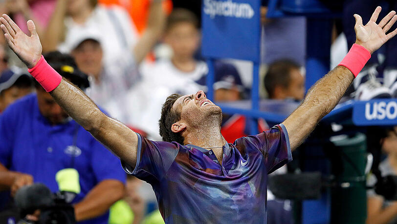 Kann es nicht fassen: Juan Martin del Potro nach seiner grandiosen Aufholjagd. Kann es nicht fassen: Juan Martin del Potro nach seiner grandiosen Aufholjagd.