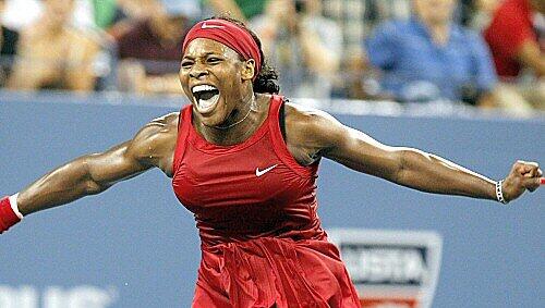 Serena-spring-ins-Glück: So feierte Siegerin Williams ihren Triumph bei den US Open. Foto: AP Serena-spring-ins-Glück: So feierte Siegerin Williams ihren Triumph bei den US Open. Foto: AP