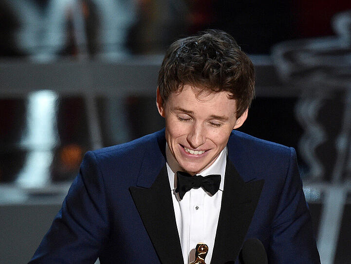 Eddie Redmayne konnte sein Glück kaum fassen