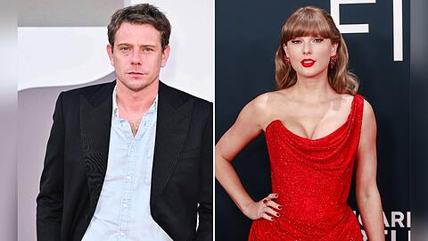 Jonathan Anderson (l.) entwarf Taylor Swifts Brautkleid.