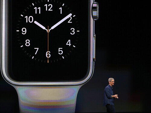 Am Dienstag stellte Apple seine neuen iPhones und die "Apple Watch" vor. Die Bilder von der Präsentation in Cupertino!