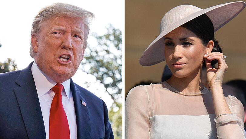 Mögen sich nicht: US-Präsident Donald Trump und Herzogin Meghan. Mögen sich nicht: US-Präsident Donald Trump und Herzogin Meghan.