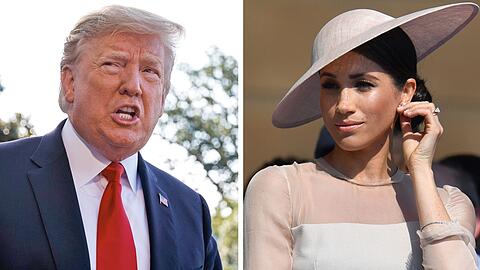 Mögen sich nicht: US-Präsident Donald Trump und Herzogin Meghan.