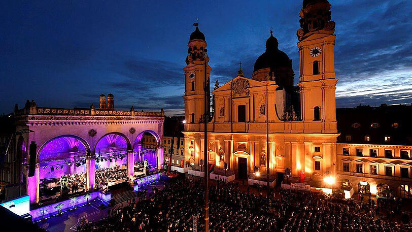 Einzigartiger Atmosphäre am Odeonsplatz