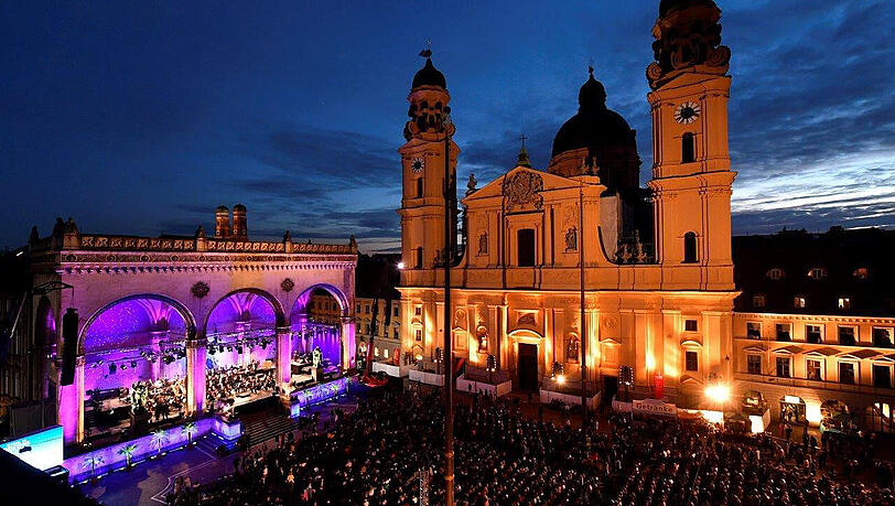 Einzigartiger Atmosphäre am Odeonsplatz Einzigartiger Atmosphäre am Odeonsplatz