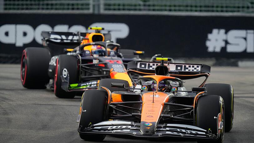 Lando Norris rast in Singapur zur Pole.