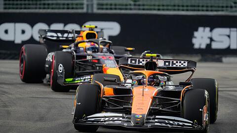 Lando Norris rast in Singapur zur Pole.