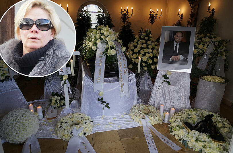 Promi-Friseur Wolfgang Lippert wurde am Freitag in Aying beigesetzt. Die Bilder der Beerdigung.