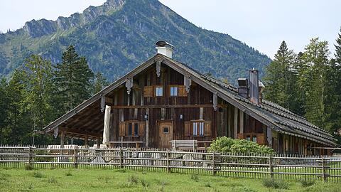 Die Saurüsselalm nahe des Tegernsees.