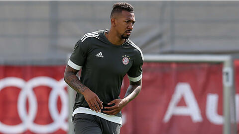 Jérôme Boateng trainierte am Mittwoch mit. Ein kleines Zeichen gegen die anhaltenden Wechselgerüchte. (Archivbild)