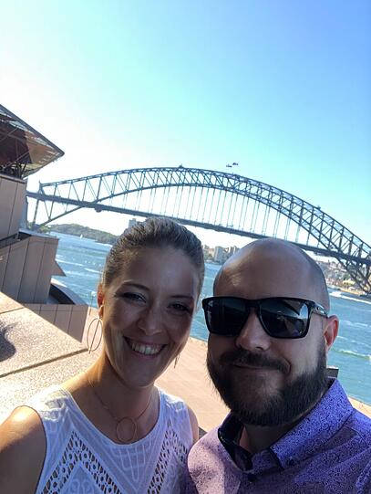 Andrea Gruber und Klaus Kunschert - zwei Bayern in Australien.