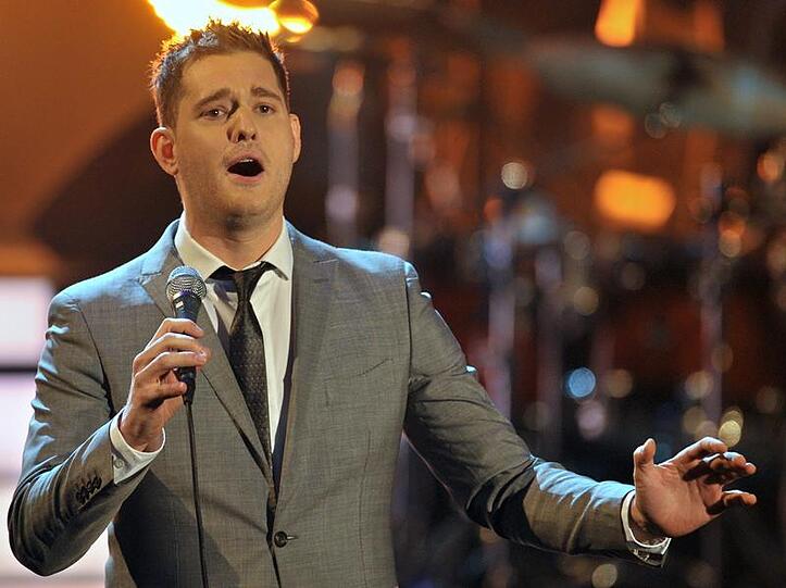 Michael Bublé singt im Dezember 2009 bei «Wetten, dass...».