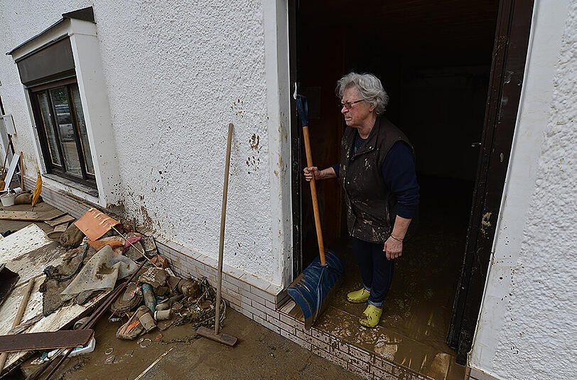 Schlamm, Chaos und noch mehr Schlamm: Das Dorf Anzenkirchen in der Gemeinde Triftern ist von dem Hochwasser am 01. Juni hart getroffen worden.