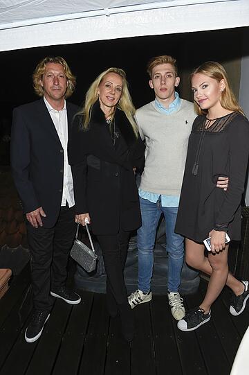 Caroline Marx, Ehemann Peter und Sohn Tristan mit Cheyenne Ochsenknecht