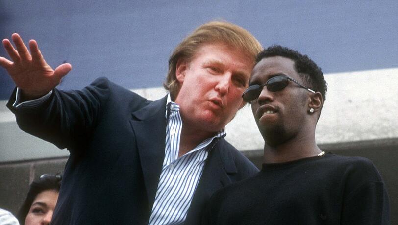 Donald Trump und Sean "Diddy" Combs kennen sich seit vielen Jahren - hier ein Bild aus dem Jahr 1997.