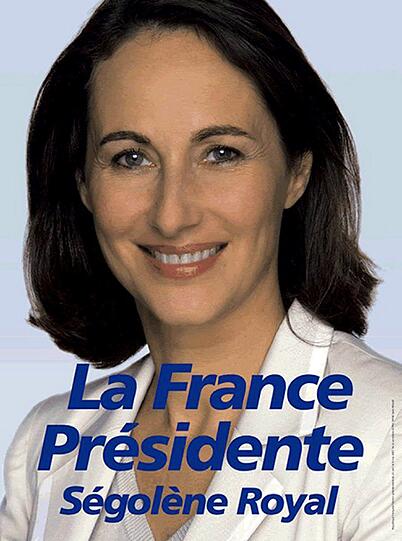 Auch dieses Portrait der ehemaligen französischen Präsidentschaftskandidaten Ségolene Royal stammt von Oliviero Toscani.