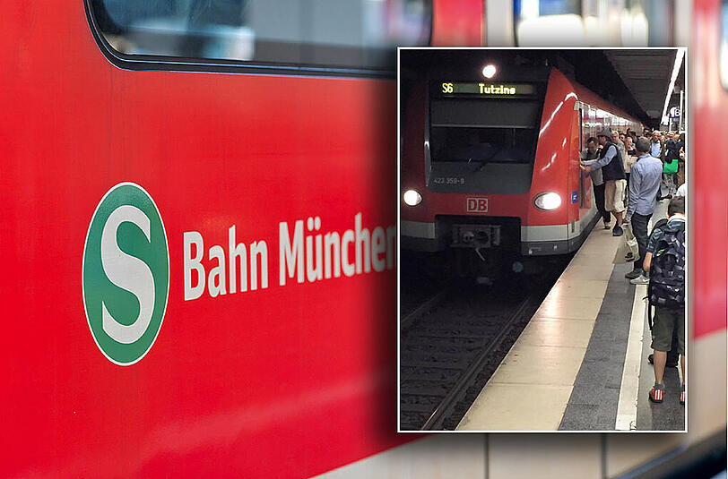Die S-Bahn musste von 15 Fahrgäste an die Haltestelle am Rosenheimer Platz geschoben werden. (Archivbild)