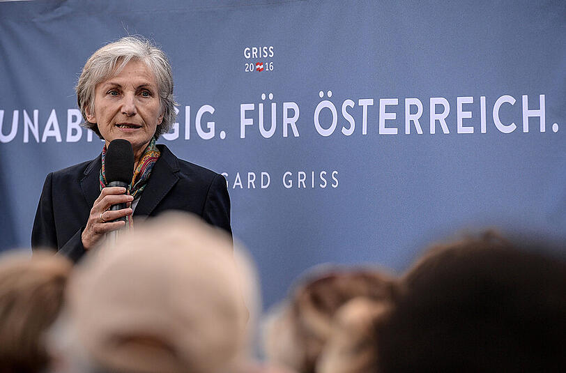 Die unabhängige Bewerberin Irmgard Griss hat ebenfalls gute Chancen auf den Einzug in die Stichwahl.