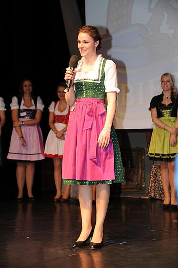 Eine der Anwärterinnen auf den Titel der Bier-Königin: Veronika Huber