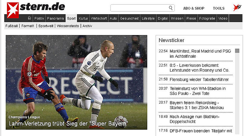 Der Stern macht die Verletzung vom Bayern-Kapitän Lahm zum Thema.