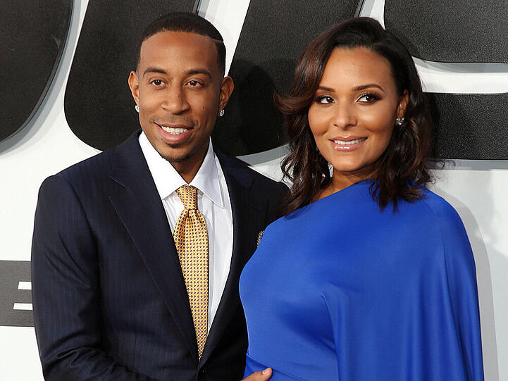 Auf der Premiere von "Furious 7" präsentierte sich Eudoxie Agnan im April schwanger an der Seite ihres Mannes Ludacris
