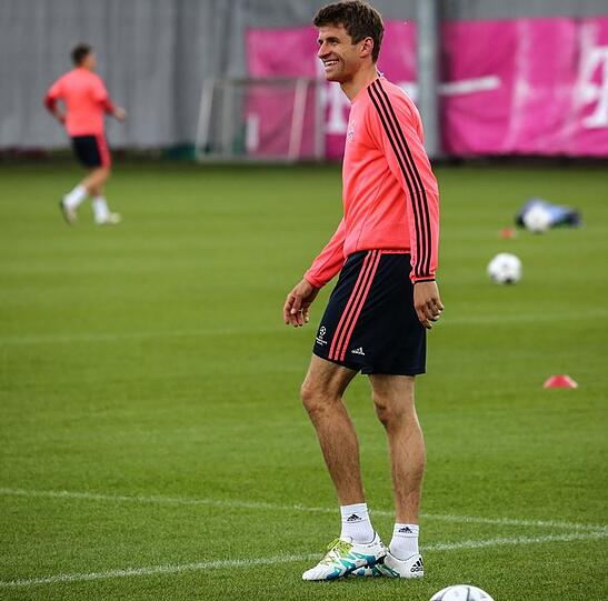 Die Bilder vom Abschlusstraining vor dem Atlético-Spiel.