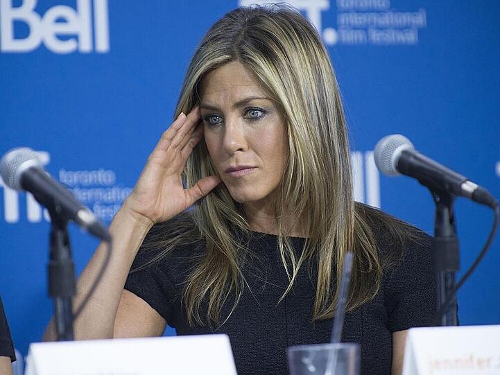 Zermürbt: Jennifer Ansiton bei einer Pressekonferenz auf dem "Toronto Filmfestival" im September