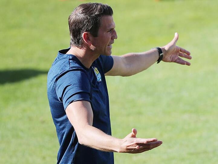 Patrick Glöckner, Trainer vom Chemnitzer FC. Foto: Daniel Karmann/dpa/Archivbild