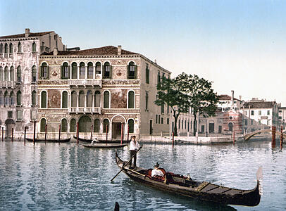 Der Palazzo Barbarigo im 19. Jahrhundert. Der Palazzo Barbarigo im 19. Jahrhundert.