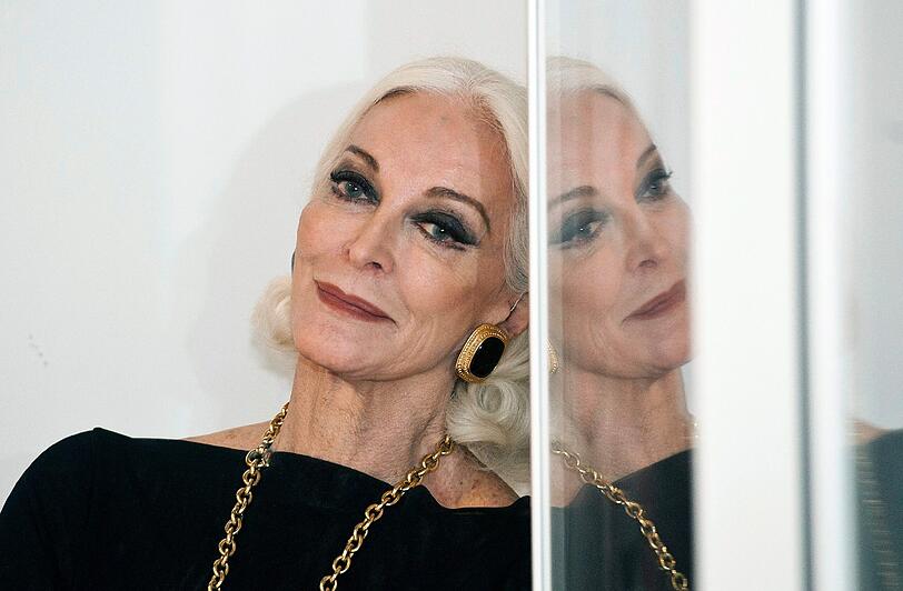 Grazil im hohen Alter: Das US-Model Carmen Dell&rsquo;Orefice posiert im Jahr 2014.