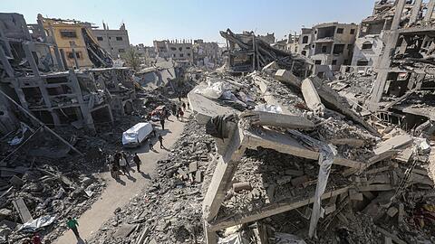 Zerstörte Gebäude in Gaza-Stadt. (Archivbild)