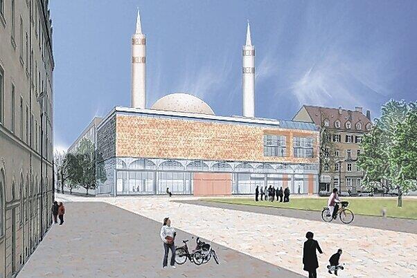 Die geplante Moschee am Gotzinger Platz