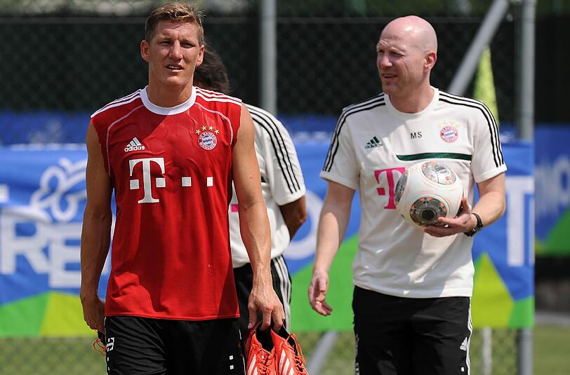 Bastian Schweinsteiger (l.) und Matthias Sammer.