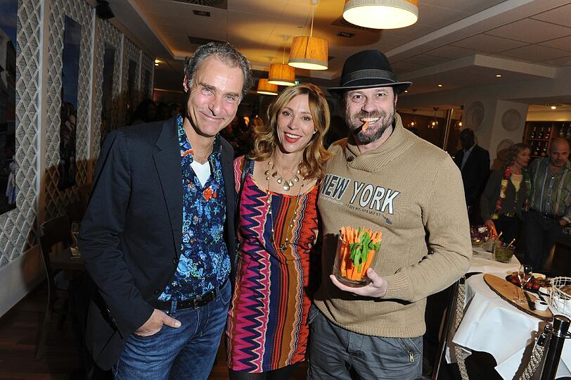 Gut gelaunt: Florian Richter, Carin C. Tietze und  Michel Guillaume