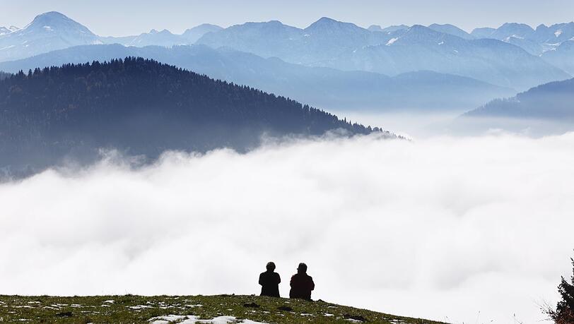 Wenn es im Tal greislig ist, kann es oben schon sonnig sein.