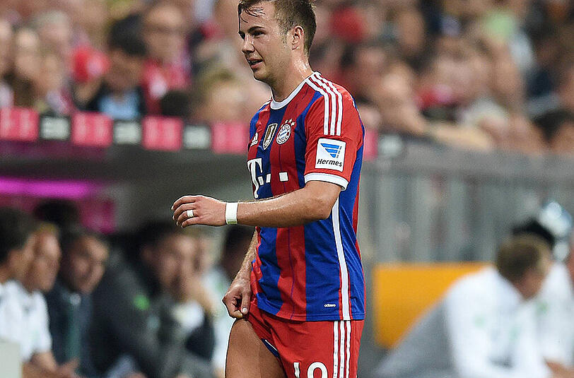 Mario Götze musste gegen Wolfsburg mit Oberschenkelproblemen ausgewechselt werden