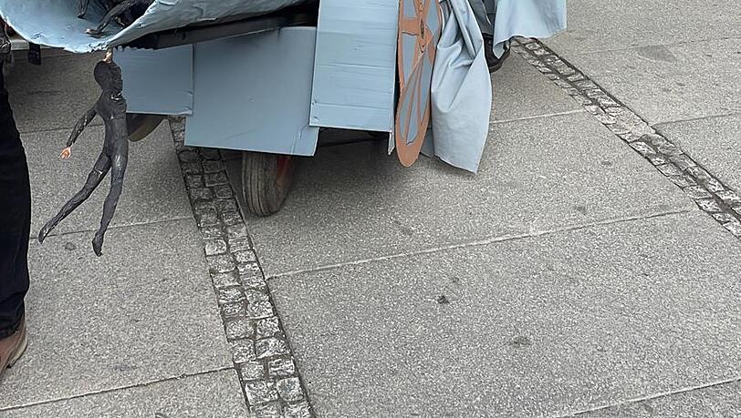 Demonstranten am Stachus. Demonstranten am Stachus.