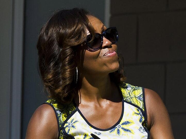 Michelle Obama auf dem Arthur Ashe Kids' Day 2013