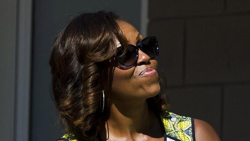 Michelle Obama auf dem Arthur Ashe Kids' Day 2013 Michelle Obama auf dem Arthur Ashe Kids' Day 2013