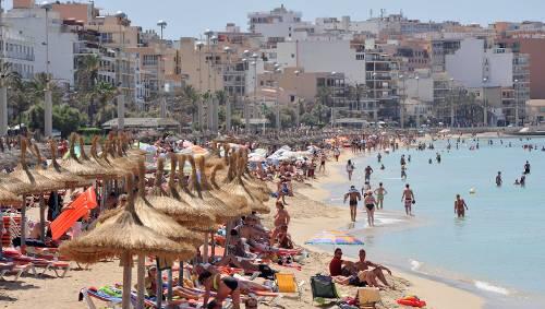 Der Strand von Arenal auf Mallorca. Der Strand von Arenal auf Mallorca.