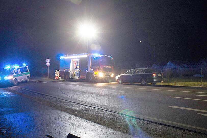 Tödlicher Verkehrsunfall auf der B 21 auf der Traunfelder Straße in Bad Reichenhall.
