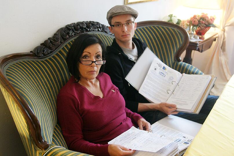 Zufrieden mit der laufenden GBW-Unterschriftenaktion: Andrea von Grolman und Maximilian Heisler.